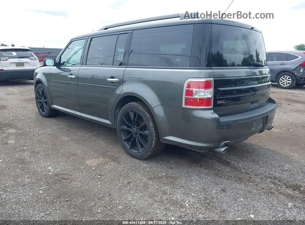 2FMGK5C82JBA03582 2018 FORD FLEX Gray Trasero izquierdo