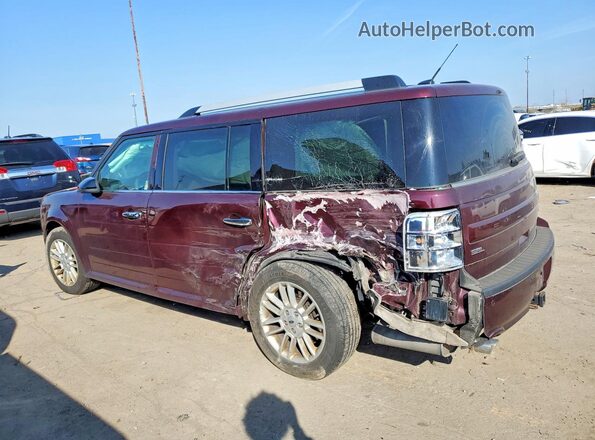 2FMGK5C82JBA12783 2018 FORD FLEX Maroon უკანა მარცხენა