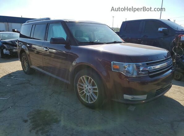 2FMGK5C82JBA12783 2018 FORD FLEX Maroon წინა მარჯვენა