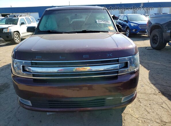 2FMGK5C82JBA12783 2018 FORD FLEX Maroon წინა ხედი