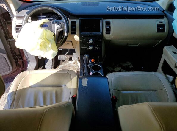 2FMGK5C82JBA12783 2018 FORD FLEX Maroon წინა პანელის ხედი