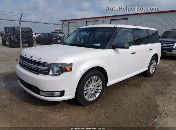 2FMGK5C84JBA03177 2018 FORD FLEX White Առջևի ձախ երեք քառորդ տեսարան
