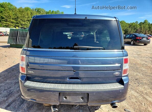 2FMGK5C84KBA02337 2019 FORD FLEX Blue უკანა ხედი