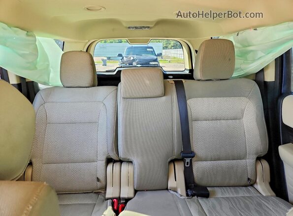 2FMGK5C84KBA02337 2019 FORD FLEX Blue უკანა სავარძლების ხედი
