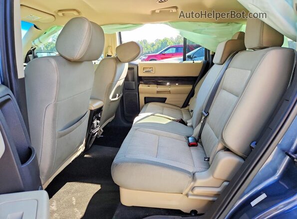 2FMGK5C84KBA02337 2019 FORD FLEX Blue უკანა სალონის ხედი