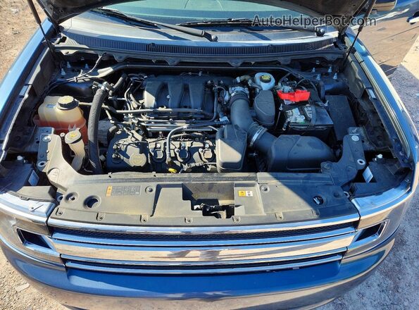 2FMGK5C84KBA02337 2019 FORD FLEX Blue ძრავის განყოფილების ხედი