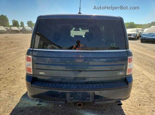 2FMGK5C85GBA19896 2016 FORD FLEX Blue Widok z tyłu