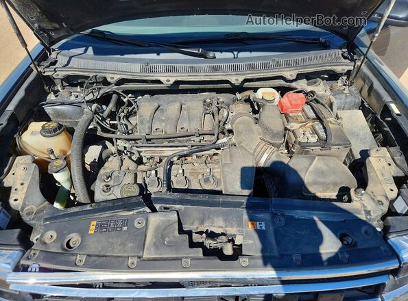 2FMGK5C85GBA19896 2016 FORD FLEX Blue Widok komory silnika
