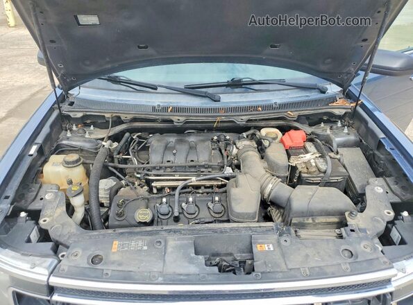 2FMGK5C85JBA02930 2018 FORD FLEX Blue Widok komory silnika