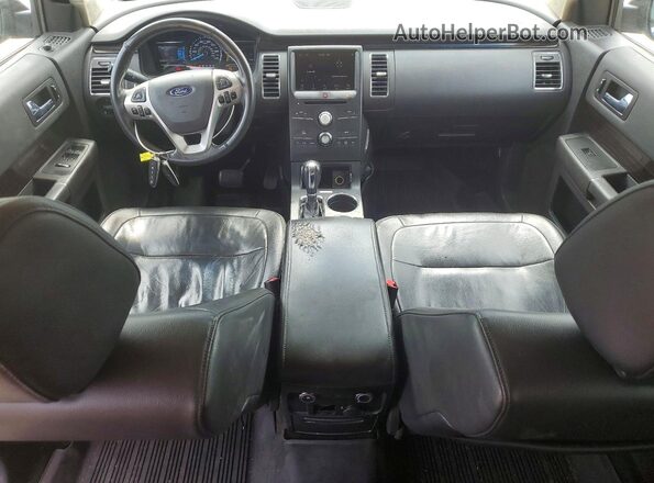 2FMGK5C85JBA02930 2018 FORD FLEX Blue Widok deski rozdzielczej