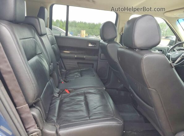 2FMGK5C85JBA02930 2018 FORD FLEX Blue Widok wnętrza z tyłu