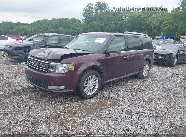 2FMGK5C85KBA30468 2019 FORD FLEX Purple Vista tres cuartos delantera izquierda