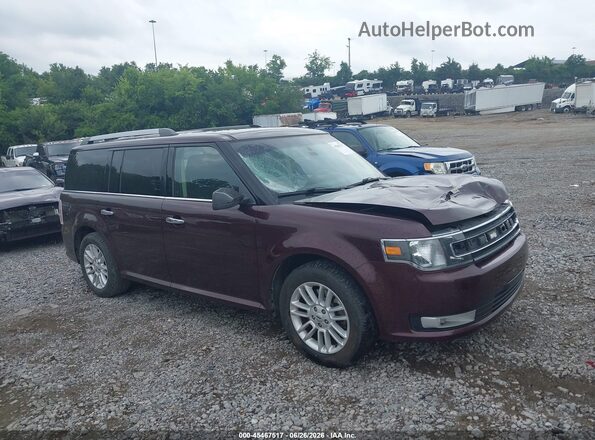 2FMGK5C85KBA30468 2019 FORD FLEX Purple Vista interior trasera