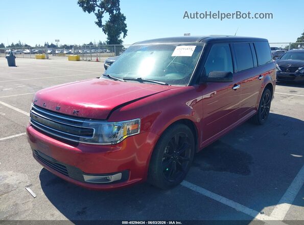 2FMGK5C86GBA24430 2016 FORD FLEX Red Առջևի ձախ երեք քառորդ տեսարան