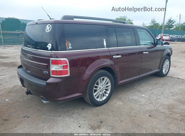2FMGK5C86JBA01379 2018 FORD FLEX Burgundy Trasero derecho