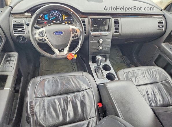 2FMGK5C86KBA09290 2019 FORD FLEX Silver Вид панелі приладів
