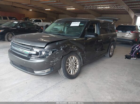 2FMGK5C87JBA08356 2018 FORD FLEX Gray Vista tres cuartos delantera izquierda