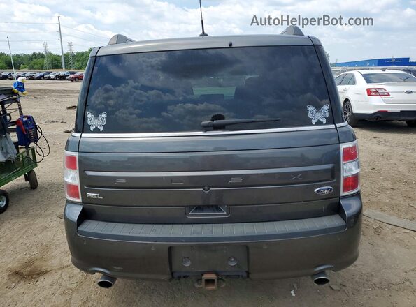 2FMGK5C88GBA14529 2016 FORD FLEX Gray უკანა ხედი