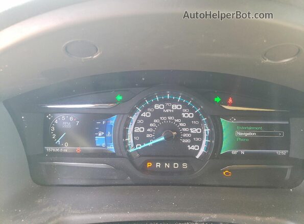 2FMGK5C89GBA09646 2016 FORD FLEX White Սարքավորումների վահանակի տեսք