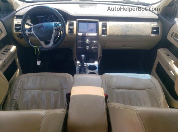 2FMGK5C89GBA09646 2016 FORD FLEX White Առջևի վահանակի տեսք