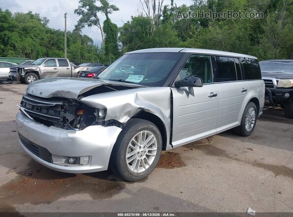 2FMGK5C89HBA06487 2017 FORD FLEX Silver Առջևի ձախ երեք քառորդ տեսարան
