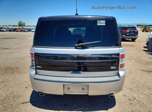 2FMGK5C89KBA10157 2019 FORD FLEX Silver Widok z tyłu