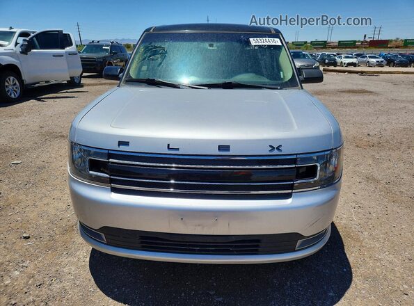 2FMGK5C89KBA10157 2019 FORD FLEX Silver Widok z przodu