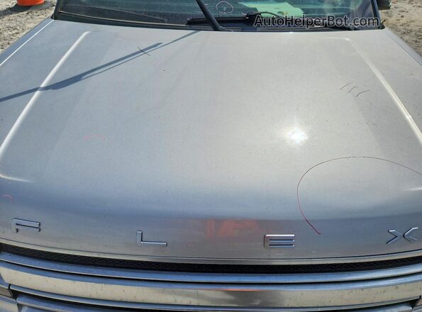 2FMGK5D80JBA09685 2018 FORD FLEX Silver Вид задньої частини салону