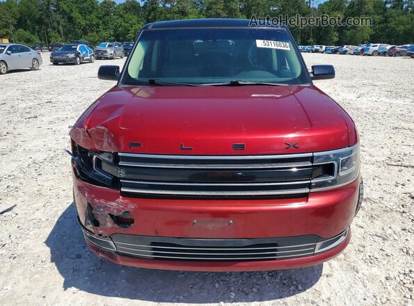 2FMGK5D82JBA00423 2018 FORD FLEX Red Դիմացի տեսք