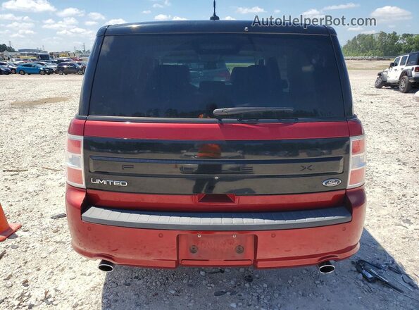 2FMGK5D82JBA00423 2018 FORD FLEX Red Հետևի տեսք