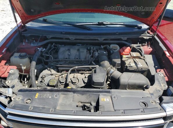 2FMGK5D82JBA00423 2018 FORD FLEX Red Շարժիչի բաժամունքի տեսք