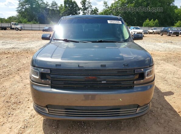 2FMGK5D83JBA03802 2018 FORD FLEX Gray Front view