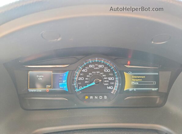 2FMGK5D84KBA29360 2019 FORD FLEX Silver Սարքավորումների վահանակի տեսք