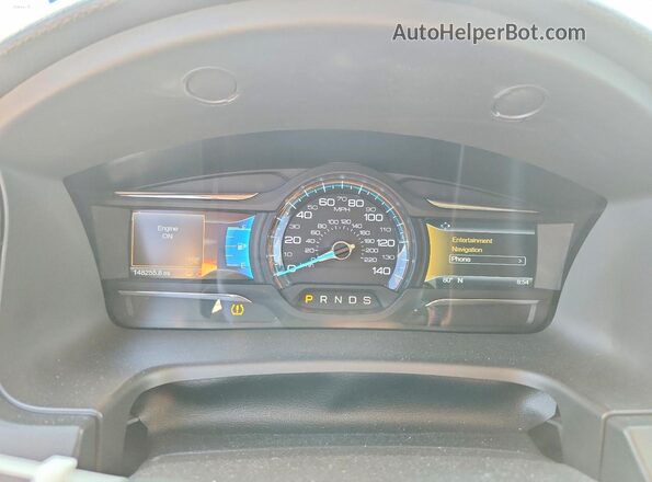 2FMGK5D85JBA05812 2018 FORD FLEX Black Вид щитка приладів