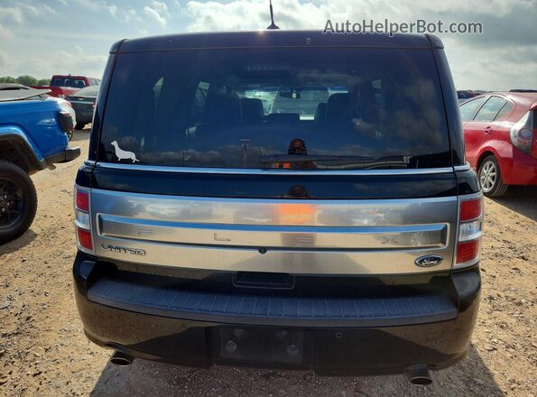 2FMGK5D85JBA05812 2018 FORD FLEX Black Вид ззаду