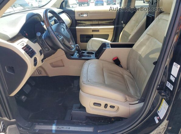 2FMGK5D8XKBA34949 2019 FORD FLEX Black Вид салону спереду