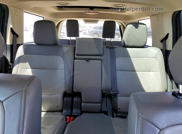 2FMHK6C80HBA11250 2017 FORD FLEX Gray უკანა სავარძლების ხედი
