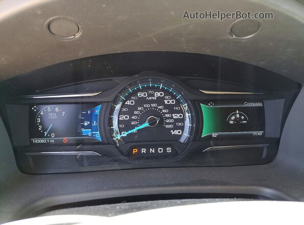 2FMHK6C80HBA11250 2017 FORD FLEX Gray ხელსაწყოთა პანელის ხედი