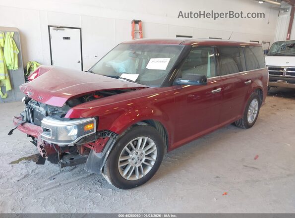 2FMHK6C80JBA10718 2018 FORD FLEX Red Front left