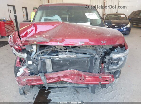 2FMHK6C80JBA10718 2018 FORD FLEX Red Front view