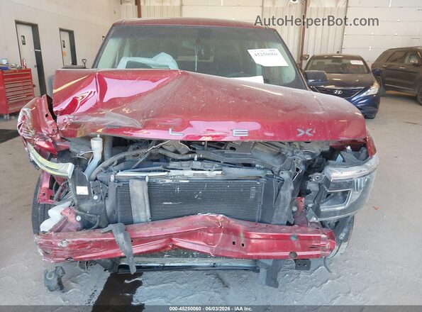 2FMHK6C80JBA10718 2018 FORD FLEX Red Instrument cluster view