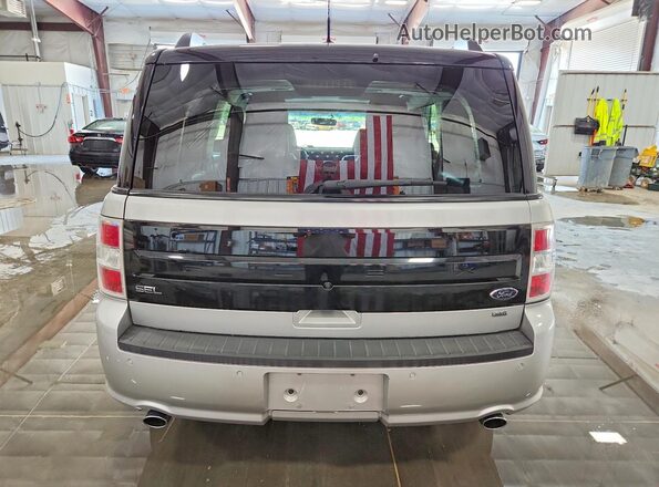 2FMHK6C80KBA18268 2019 FORD FLEX Silver Vista trasera