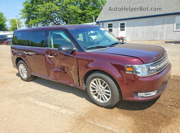 2FMHK6C80KBA33451 2019 FORD FLEX Maroon წინა მარჯვენა