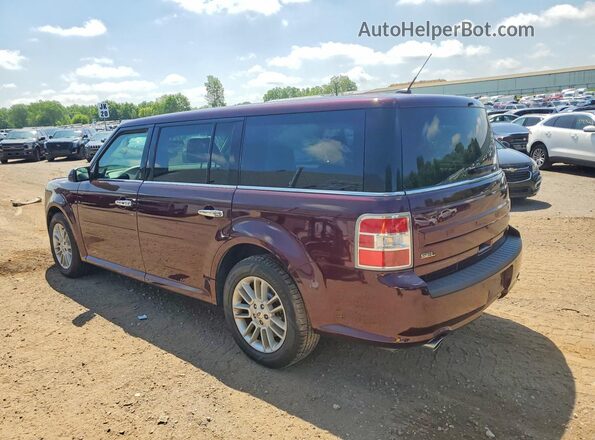 2FMHK6C80KBA33451 2019 FORD FLEX Maroon უკანა მარცხენა