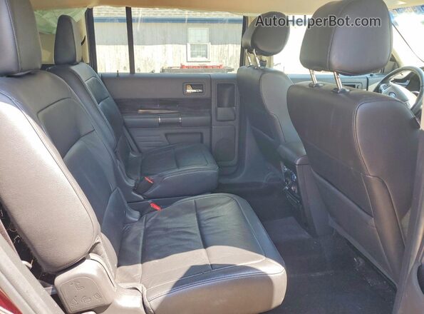 2FMHK6C80KBA33451 2019 FORD FLEX Maroon უკანა სალონის ხედი