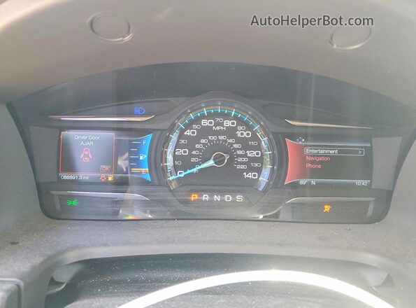 2FMHK6C80KBA33451 2019 FORD FLEX Maroon ხელსაწყოთა პანელის ხედი