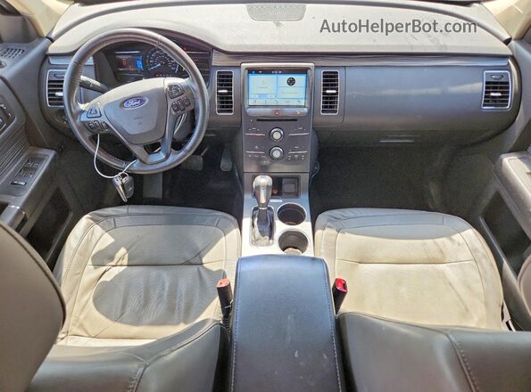 2FMHK6C81GBA22028 2016 FORD FLEX Blue Առջևի վահանակի տեսք