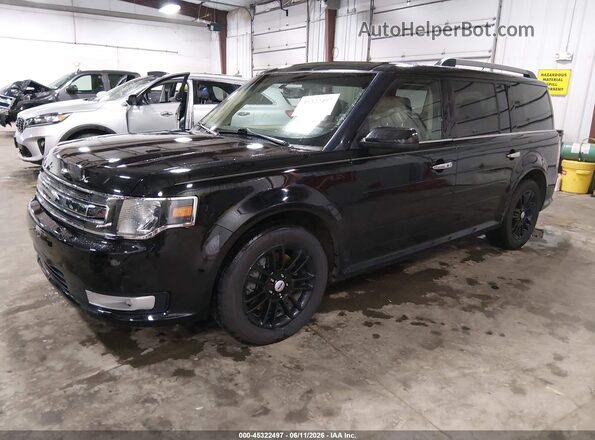 2FMHK6C82KBA10575 2019 FORD FLEX Black წინა მარცხენა ხედი სამი მეოთხედიდან