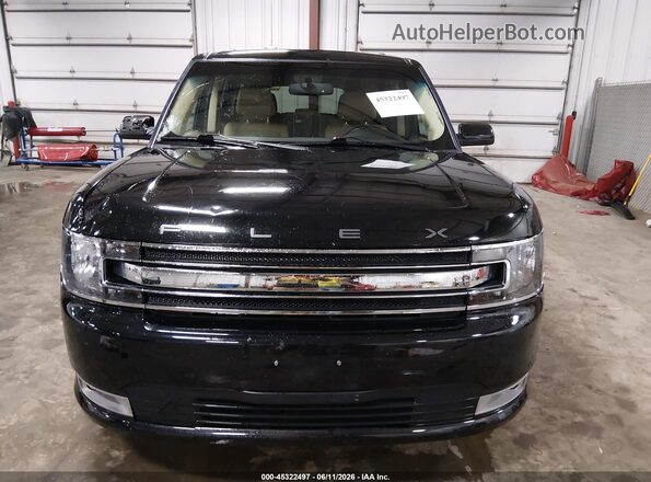 2FMHK6C82KBA10575 2019 FORD FLEX Black უკანა სალონის ხედი