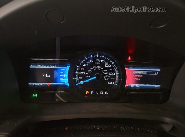 2FMHK6C83GBA16277 2016 FORD FLEX Gray Вид щитка приладів